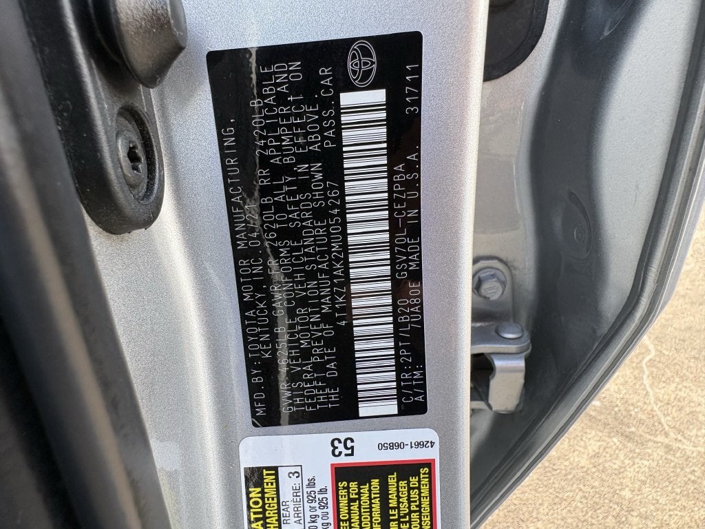 2021 Toyota Camry XSE V6