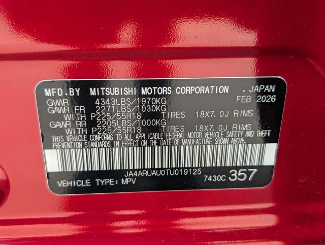 2026 Mitsubishi Outlander Sport 2.0 SE