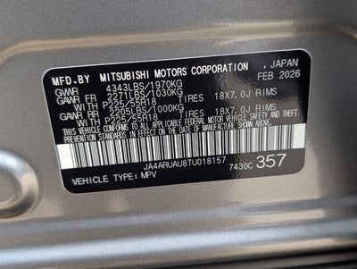 2026 Mitsubishi Outlander Sport 2.0 ES