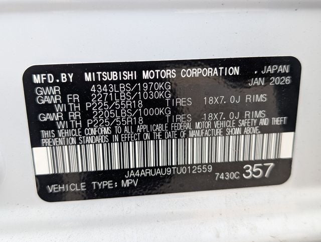 2026 Mitsubishi Outlander Sport 2.0 ES