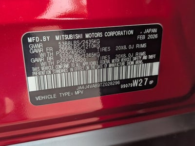 2026 Mitsubishi Outlander Ralliart