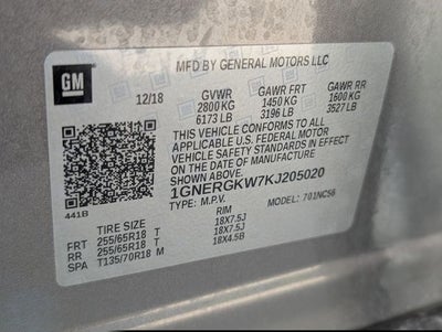 2019 Chevrolet Traverse LT Cloth w/1LT