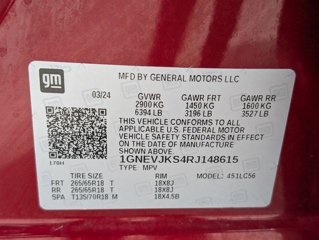 2024 Chevrolet Traverse Z71