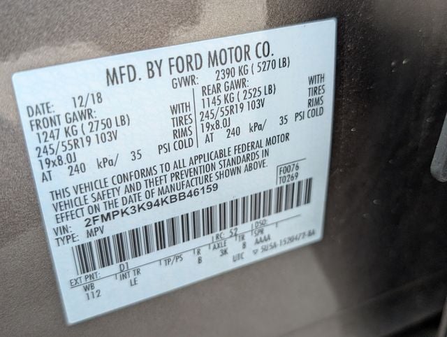 2019 Ford Edge Titanium