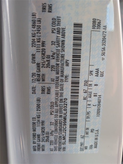 2021 Lincoln Corsair Reserve