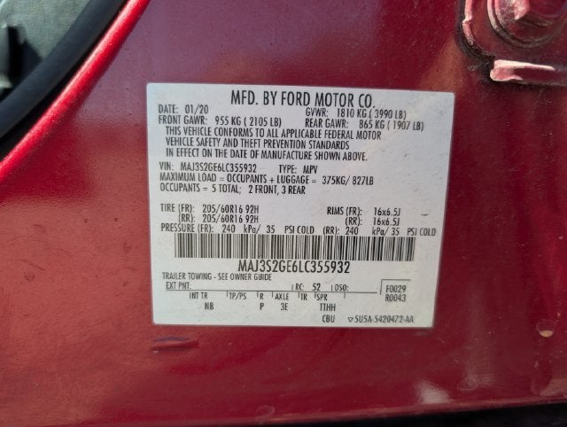 2020 Ford EcoSport SE