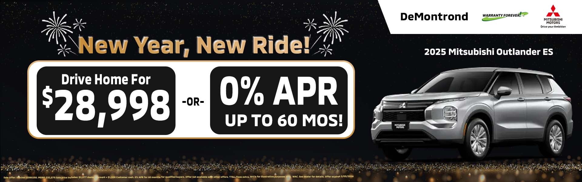 2025 MITSUBISHI OUTLANDER ES