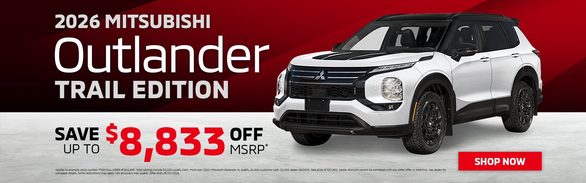 2026 Mitsubishi Outlander Trail Edition