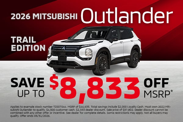 2026 Mitsubishi Outlander Trail Edition